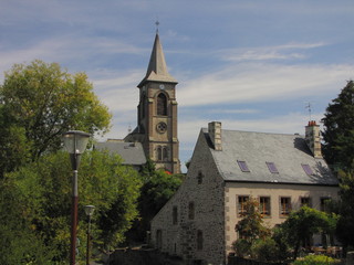 Fototapeta premium Village de Murol, Massif central ; Mont Dore