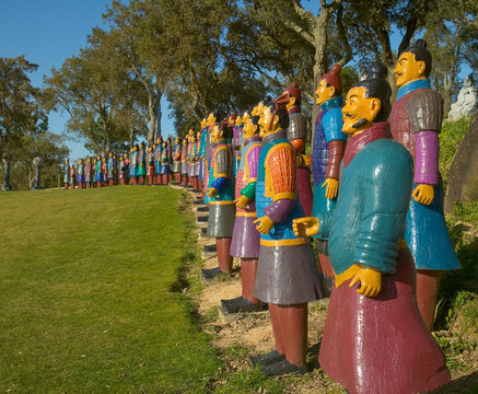 Terracota Warriors In Garden