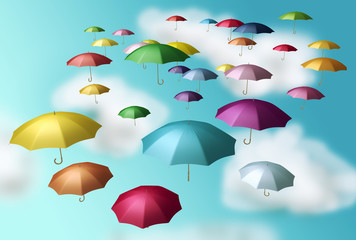 ombrelli nel cielo