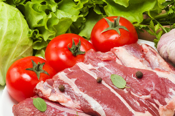 still life of meat