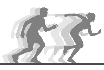 Fototapeta premium Wettlauf