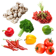 Still-life with fresh vegetables