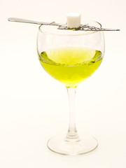 Absinthe and Sugar Cube