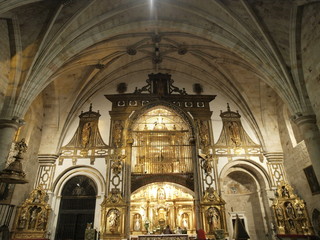 Fototapeta na wymiar Ołtarz w San Ildefonso Zamora