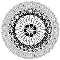 Baroque pattern round