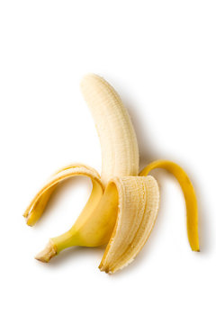 Banana isolated on the white background
