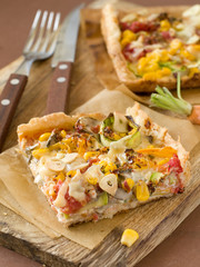 Pizza with vegetbles