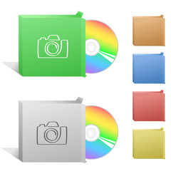Camera. Box with compact disc.