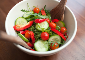 Close-up of a fresh salad