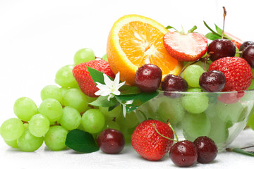 Still-life of fresh fruit