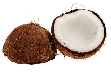 Kokosnuss freigestellt