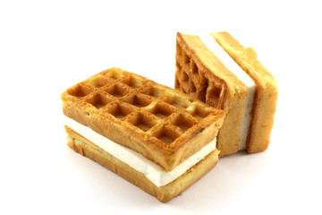 Two waffles