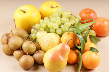 Organic autumn fruits