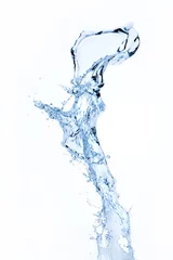 Poster Water splash isolated on white © Fisher Photostudio