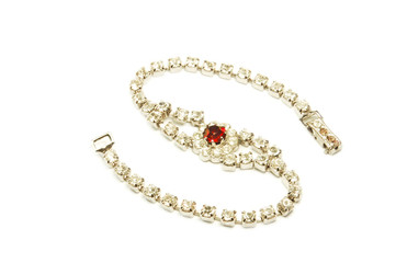 diamond and ruby bracelet