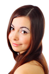 Naklejka premium Young woman posing