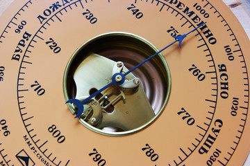 Closeup of barometer