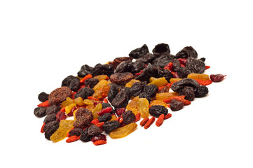 Mix of various dried fruits