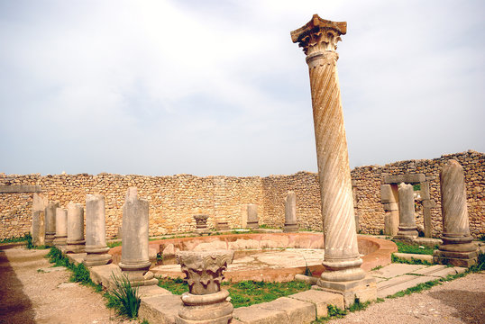 Column House, Volubilis, Morocco