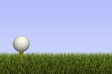 Golf Ball on Tee