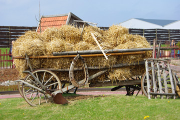 Alter Heuwagen auf einem Buernhof