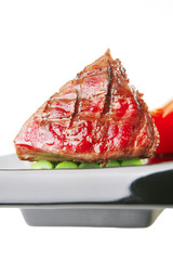 juice roast fillet mignon with tomato