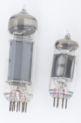 Vintage tube on white background