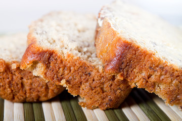 slices of banana bread