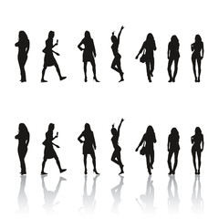 Silhouettes de femmes sexy