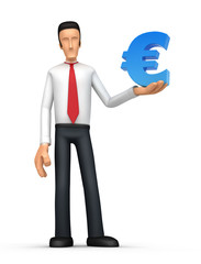 Businessman with euro
