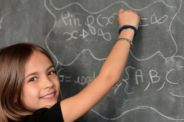 faire des math au tableau