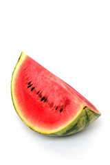Wassermelone auf weißem Untergrund