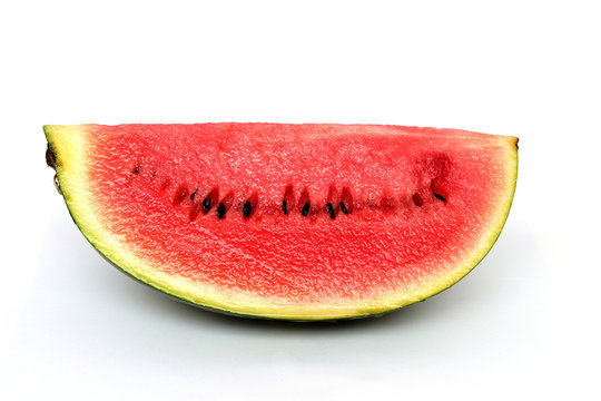 Wassermelone auf wei&szlig;em Untergrund