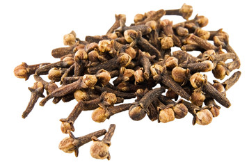 Clove on white background