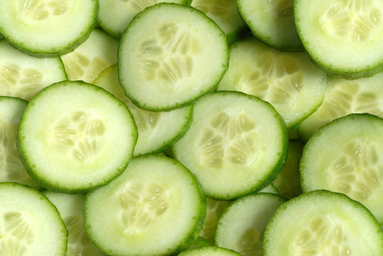 Les rondelles de concombre