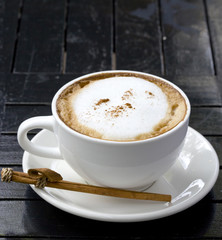 Obraz premium Cup from coffee with milk