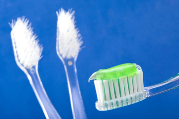 Toothbrush with paste