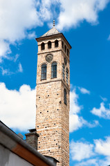 Fototapeta premium Watch tower detail in Sarajevo