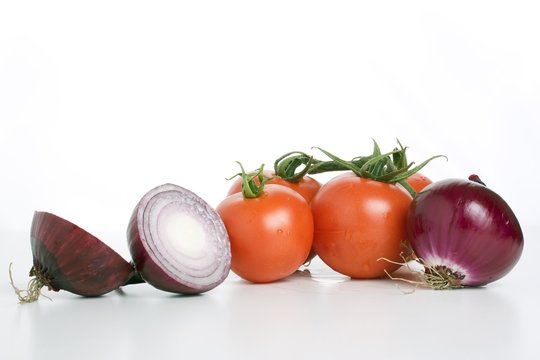 Tomatoes and Red Onions