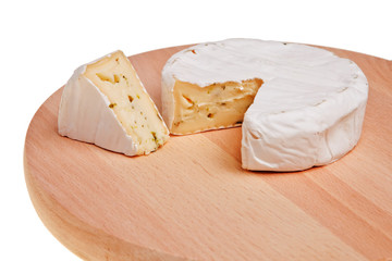 Round camembert cheese.