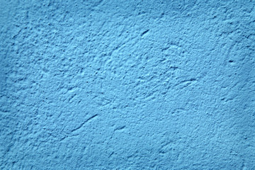 Fototapeta na wymiar Blue Textured Stucco Wall
