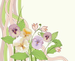 Stylish floral background