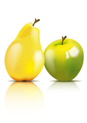 pear and apple