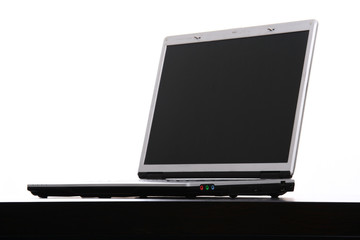 isolated laptop detail in a white background