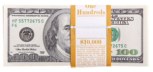 money isolated on white background