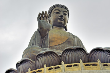 Hong Kong Tian Tan Buddha statue in Lantau  island