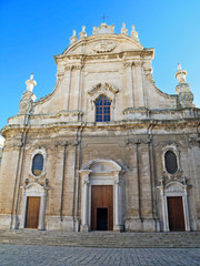Fototapeta na wymiar Katedra Najświętszej Marii Panny Madia. Monopoli. Apulia.