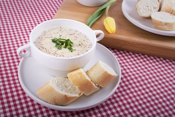 Soup and a Tulip