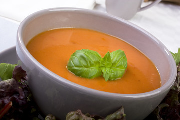 Tomato Soup with Basil