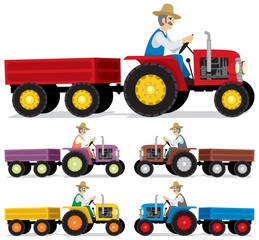 Naklejka premium Farmer